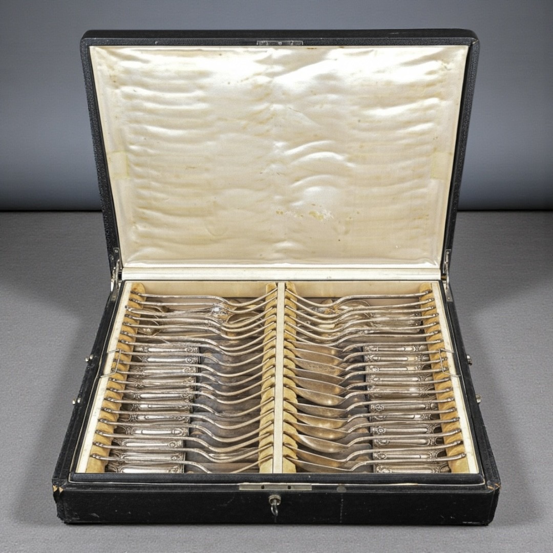Servizio di Posate In Argento a Titolo 950 - Francia 1838